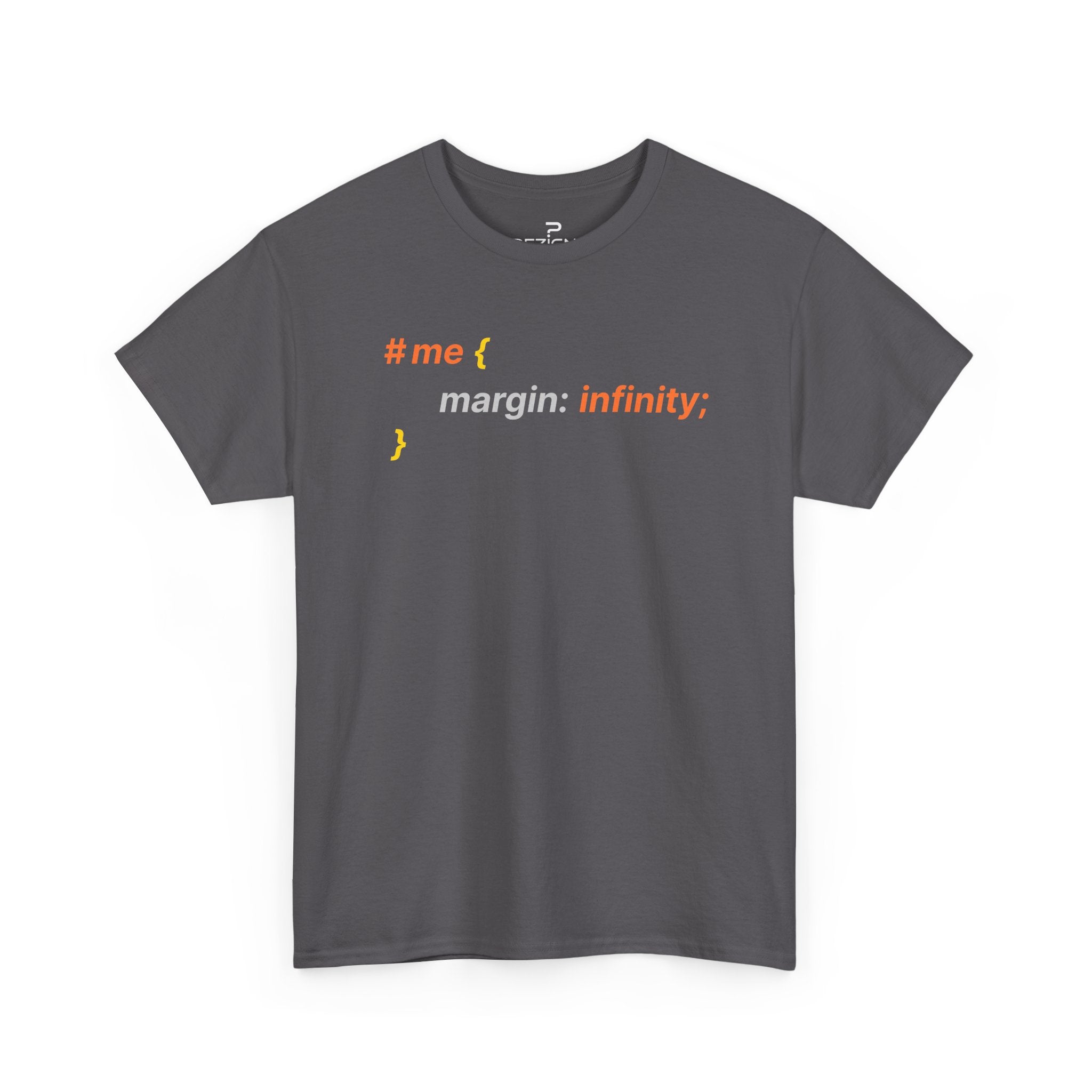 My margin is infinity | Minimalist Unisex Cotton Tee | Dezign Water