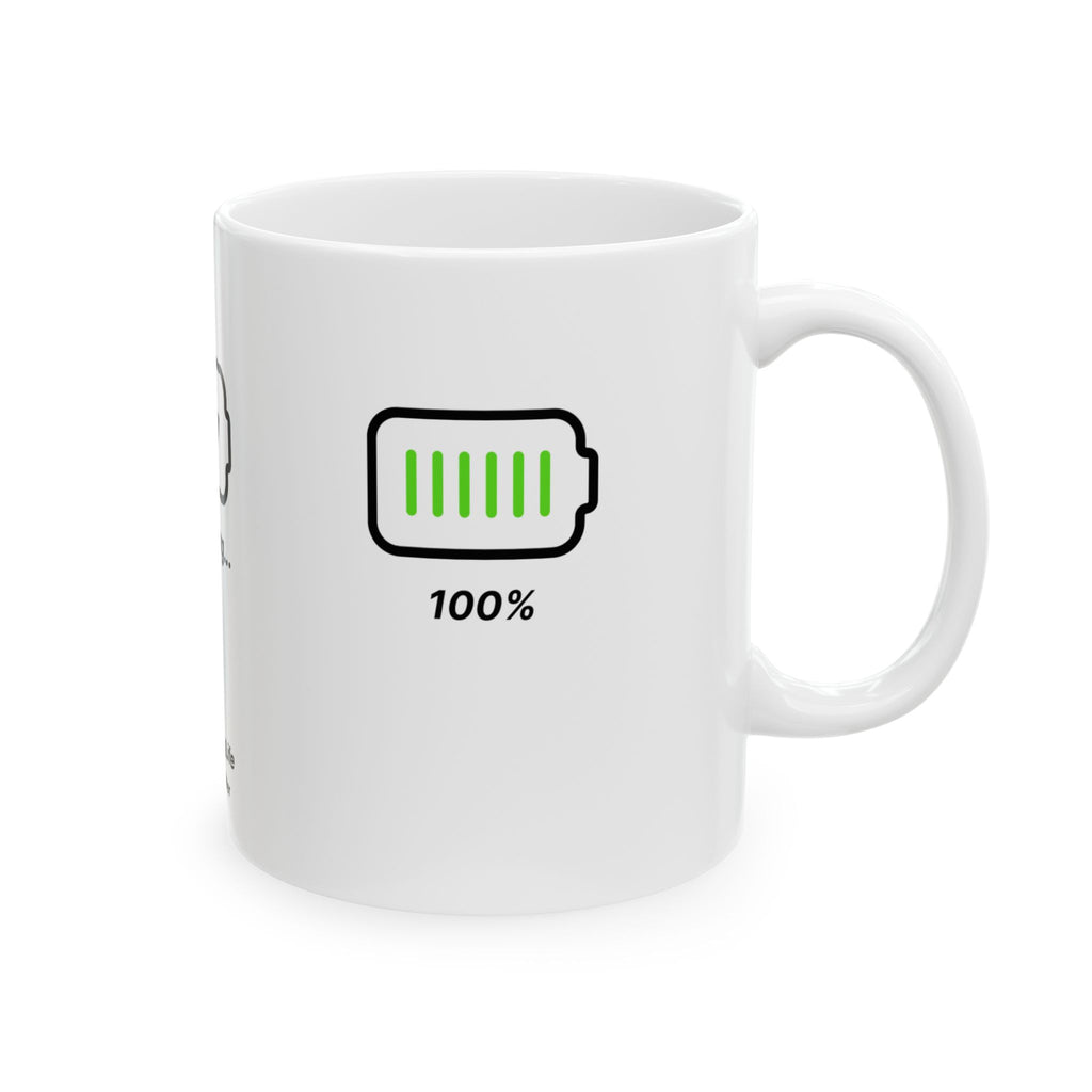 Charging Life - Cute Ceramic Mug | Dezign Water