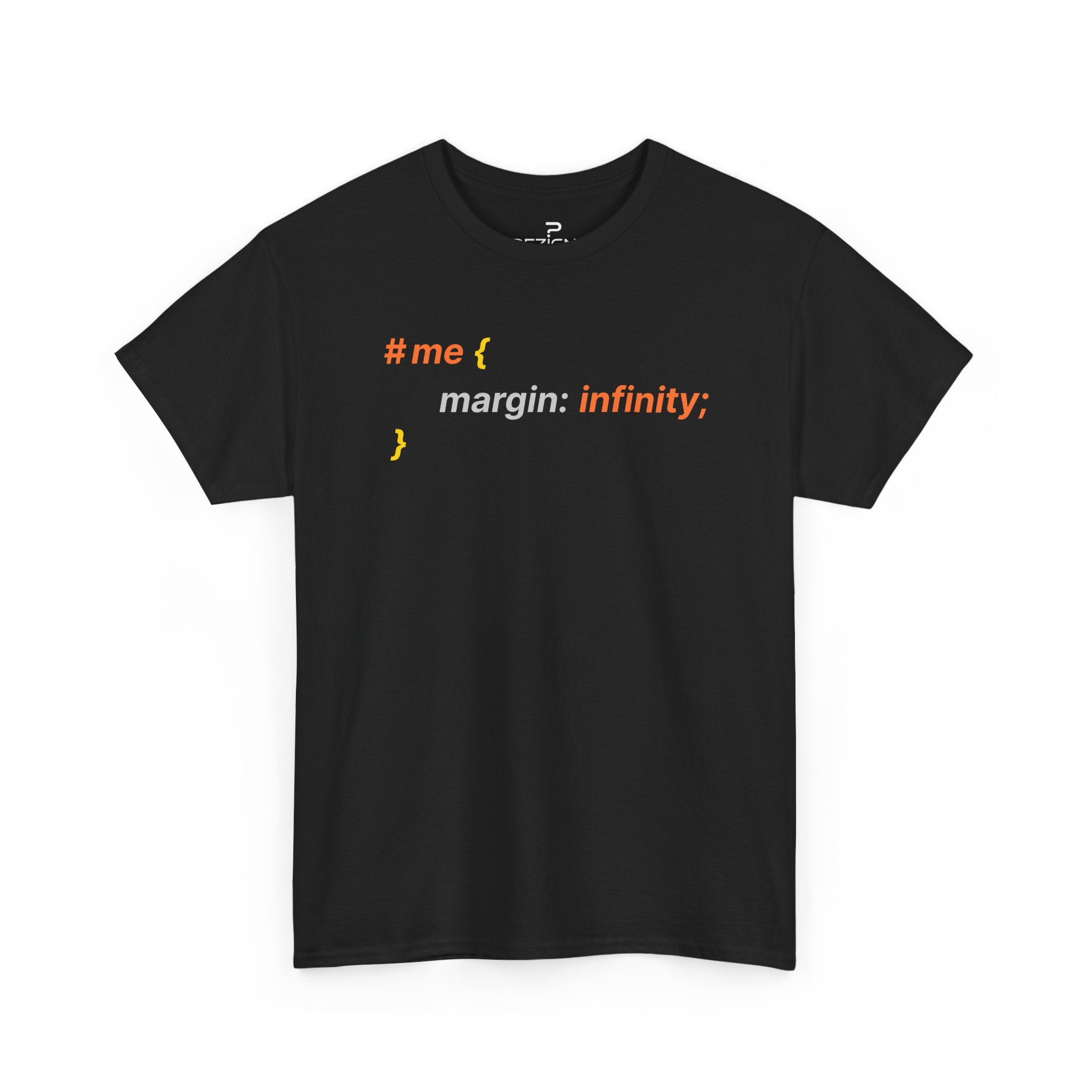 My margin is infinity | Minimalist Unisex Cotton Tee | Dezign Water