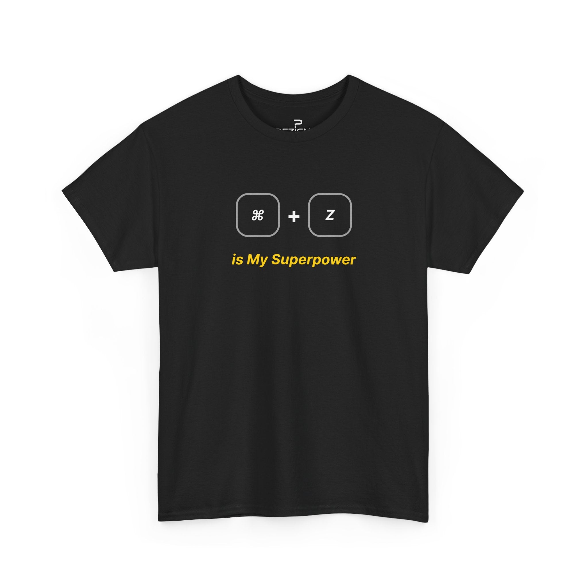Command + Z is My Superpower | Minimalist Unisex Cotton Tee | Dezign Water