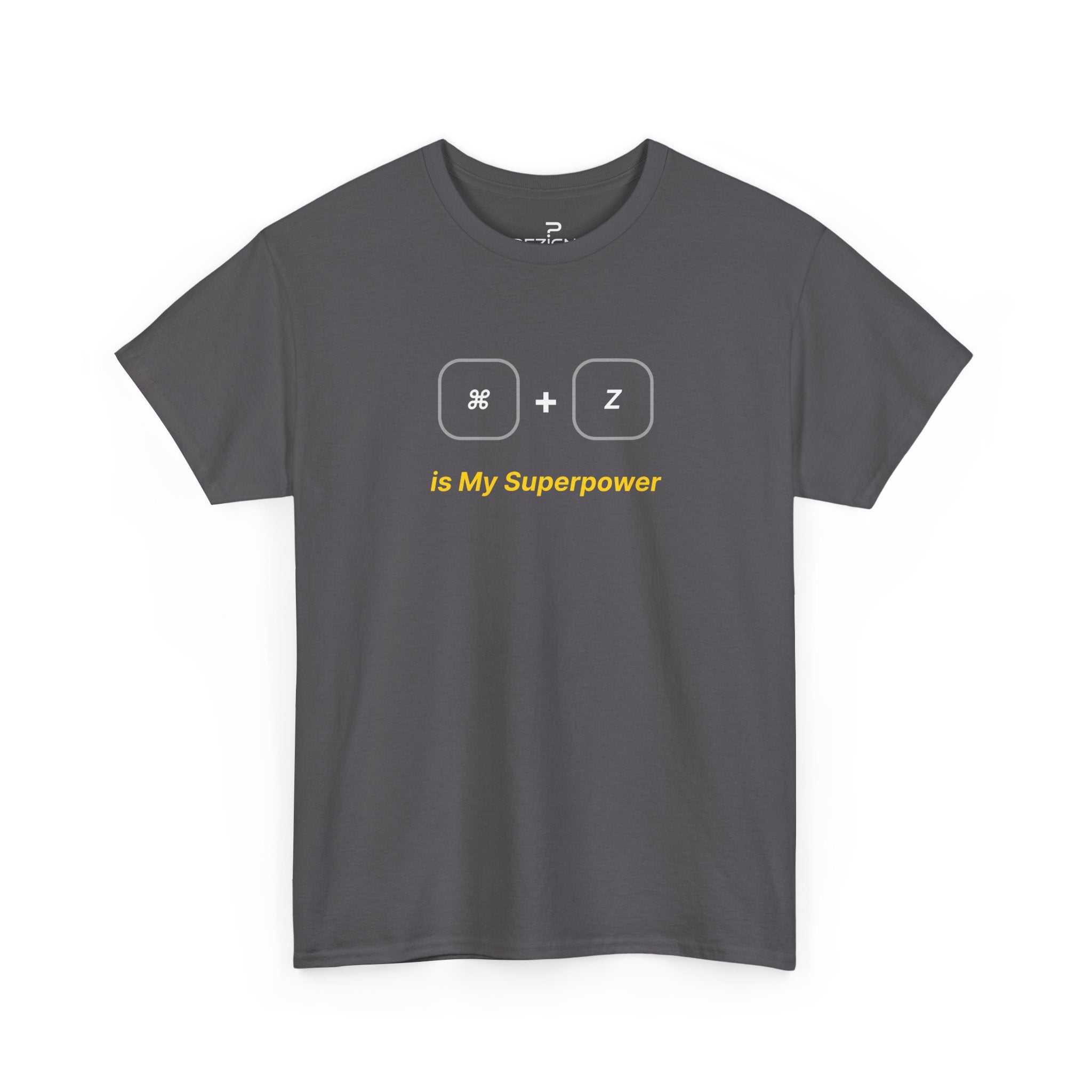 Command + Z is My Superpower | Minimalist Unisex Cotton Tee | Dezign Water