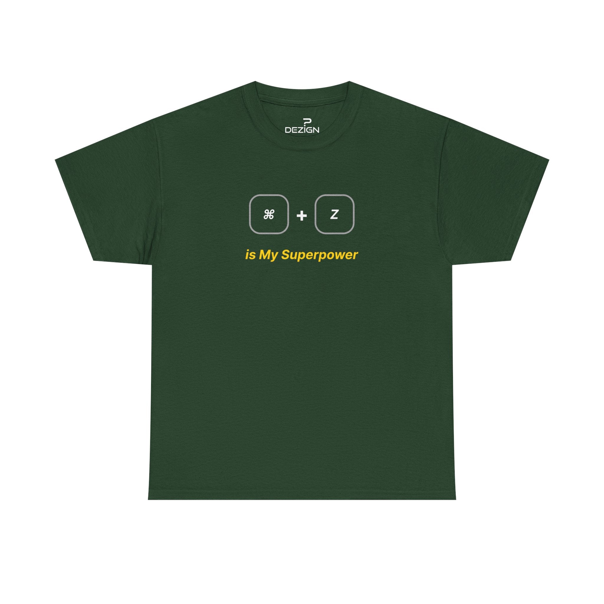 Command + Z is My Superpower | Minimalist Unisex Cotton Tee | Dezign Water