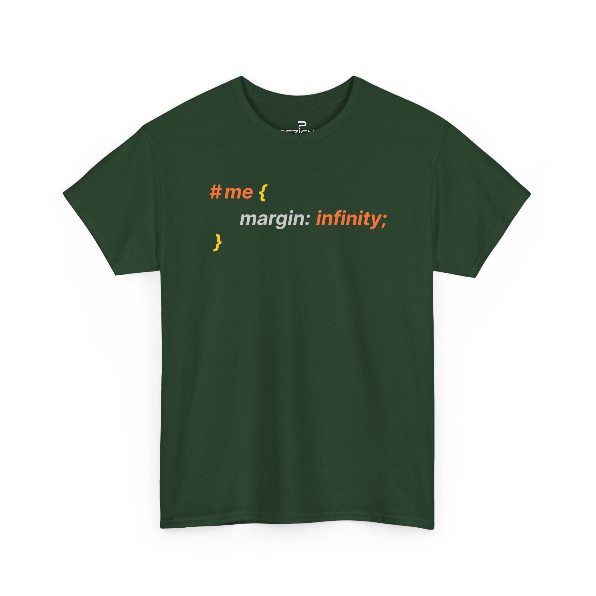 My margin is infinity | Minimalist Unisex Cotton Tee | Dezign Water